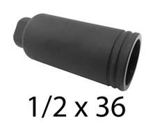 CF Linear Compensator 1/2X36 Long Flash Can - 9MM CF-FC-1/2X36