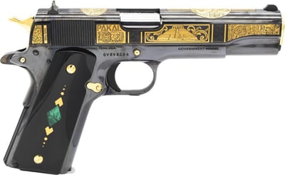 Colt 1911 Limited Edition Mayan Empire 38 Super Auto +P 9rd 5" Pistol - SKC-MYE-PG-38 