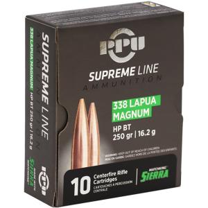 Prvi Partizan Supreme 338 Lapua Magnum Ammunition 250 Grain SMK HP BT - PPMK338 Case of 200 (20 Boxes of 10) - Free Shipping - brass case - MPN PPMK338 ( UPC - 8605003821090)