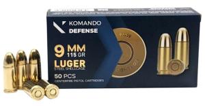 KOMANDO DEFENSE 9MM 115GR (50 RDS) 
