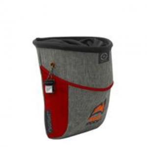 Mad Rock Wombat Chalk Bag, Grey/Red, 6773-Gray 870559005647