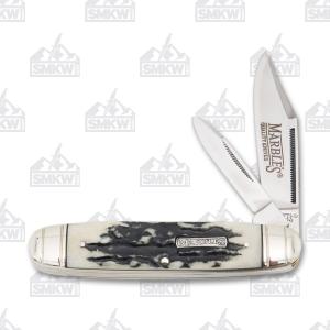 Marble’s Black Stag Bone Cattleman’s Jack Knife MR475