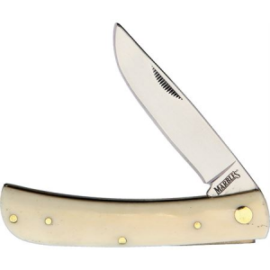 Marbles 579 Work Knife White Smooth Bone PK114WH
