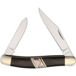 Rough Rider 1693 Premium Select Baby Copperhead Folding Pocket Knife with Buffalo Horn Handle