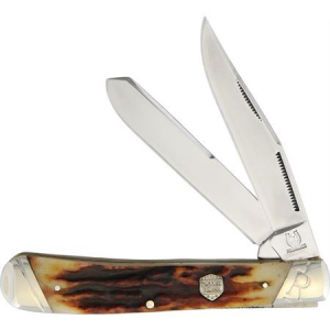 Rough Rider Knives 1789 Trapper Brown Stag Bone