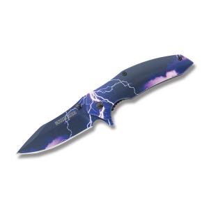Rough Rider Galaxy Series Storm Full Color Overlay 420 Stainless Steel Blade and Aluminum Handles RR1922