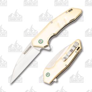 Rough Ryder Brass Wharncliffe Flipper 871373121797