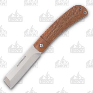 Rough Ryder Apta Modern Slip Joint Folding Knife Copper Cleaver RR2283