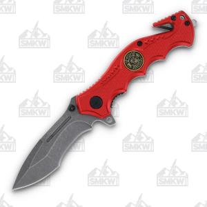 Rough Ryder Firefighter's Tactical Folding Rescue Knife 871373125146