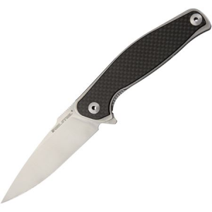 Real Steel 7151 E771 Sea Eagle Drop Point Blade Linerlock Folding Pocket Knife with Stainless Handles