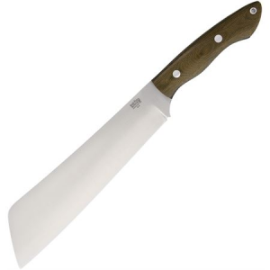 Bark River Knife & Tool 06211MGC Dakkar Green Canvas Fixed Blade Knife