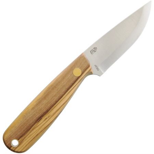 EnZo Knives 9812 Necker 70 Sc/Leather/Olive Fixed Blade Knife