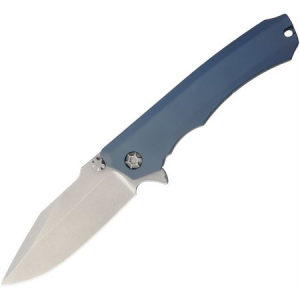 Heretic Knives 0012ABL Heretic Knives Wraith Folding Pocket Knife Blue
