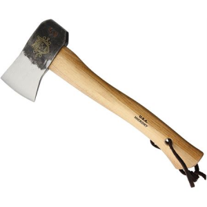 Prandi 5105T Camping Hatchet Partially Polished Blade with 13 inch Hickory Handle