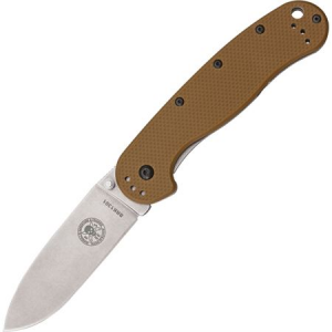 ESEE Knives 1302CB Avispa Brown D2 Framelock Folding Pocket Knife