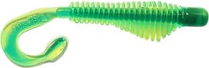 B-Fish-N AuthentX Moxie Curltail Swimbait, 3in, 8 pk Chart/Green Core, 3MR-102