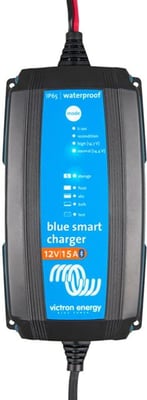Victron Energy BlueSmart IP65 Charger, 12 volts, 15 amps, Black, BPC121531104R BPC121531104R