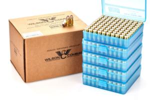 Wilson Combat Bill Wilson Signature Match .45 ACP 200 Grain Hornady HAP Brass Cased Pistol Ammunition, 500 Round, A45-200-HAP-BLK-500RD