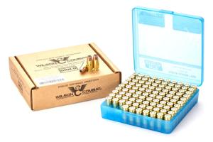Wilson Combat Bill Wilson Signature Match .45 ACP 200 Grain Hornady HAP Brass Cased Pistol Ammunition, 100 Round, A45-200-HAP-100RD