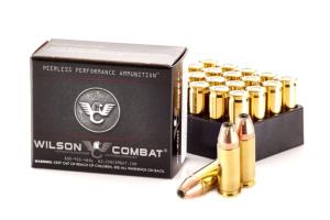 Wilson Combat Hornady XTP .38 Super +P 124 Grain Brass Cased Pistol Ammunition, 20 Rounds, A38SU-124-XTP-20RD