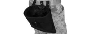 Lancer Tactical Nylon Large Foldable Dump Pouch, Black, CA-341BN