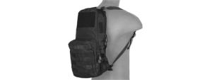 Lancer Tactical Nylon Tactical Molle Hydration Backpack, Black, CA-880BN