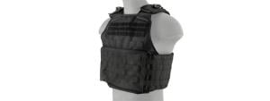 Lancer Tactical Battle 1000D Nylon MOLLE Tactical Vest, Black, CA-1850GBN