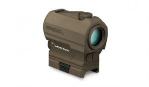 OpticsPlanet Exclusive Vortex Limited Edition Sparc AR 22mm Red Dot Sight, 2 MOA Dot Reticle, Flat Dark Earth, SPC-AR2-OP SPCAR2OP