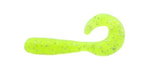 Jerrys Lures Assault Grub, 10, 4in, Chartreuse Mf, 74033