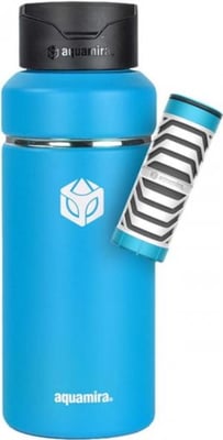 Aquamira SHIFT 32oz Filter Bottle - Everyday BLU Line, Blue, 67625