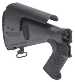 Mesa Tactical Urbino Pistol Grip Stock for Mossberg 930, Riser, Standard Butt, 12-GA, Black, 12.5in, LoP, 94690 878405003564