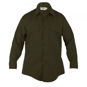 Elbeco Men's L.A. County Sheriffs Class B L/S Shirt - Forest Green | 18.5-34/35 | Cotton/Polyester | LAPoliceGear.com LA-SHERIFF-4656N_058