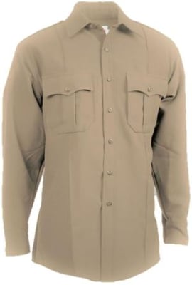 Elbeco Textrop 2 Ls Shirt - Zippered, Silver Tan - Z312N-185-39 Z312N18539