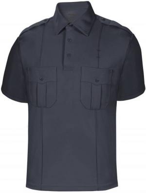 Elbeco UFX Uniform Mens Short Sleeve Shirt | Midnight Navy Blue | X-Small | Lycra/Polyester | LAPoliceGear.com UFXUNI-SS_015
