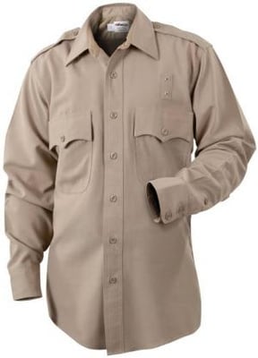 Elbeco Women's L.A. County Sheriffs Class B L/S Shirt | Tan | 32 | Cotton/Polyester | LAPoliceGear.com WC-LS-B_016