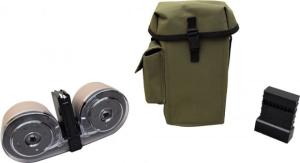 Gen II AR-15 / M16 100 Round Dual Drum Magazine .223/5.56 With Reinforced Feed Lips in OD Green RWB-AR100-OD