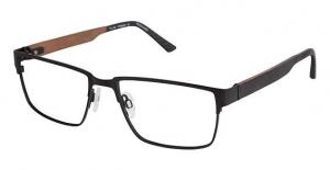 LAmy NU005 Progressive Prescription Eyeglasses - Frame BLACK, Size 55/17mm LYNU00501