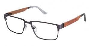 LAmy NU005 Progressive Prescription Eyeglasses - Frame GREY, Size 55/17mm LYNU00502