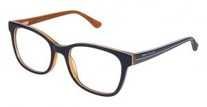 Ann Taylor AT323 Progressive Prescription Eyeglasses - Frame Navy / Orange, Size 51/18mm TYAT32303