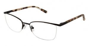 Ann Taylor AT601 Progressive Prescription Eyeglasses - Frame Mt Blk/Wt Tort, Size 52/18mm TYAT60101
