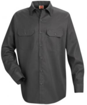 Red Kap Utility Uniform Shirt, Charcoal, RGL ST52CHRGL