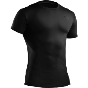 Under Armour Performance Men's Tactical HeatGear Compression Short Sleeve T-Shirt 3XL Polyester/Elastane Black 12160070013X