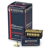 Fiocchi, .22LR, 40 Grain, Sub-Sonic HP, 500 Rounds 22FHPSUB/AK