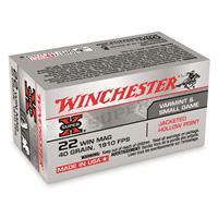 Winchester Super-X, .22 Magnum, JHP, 40 Grain, 1,000 Rounds X22MH/AK