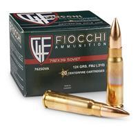 Fiocchi, 7.62x39mm, FMJ, 124 Grain, 240 Rounds 885344360825