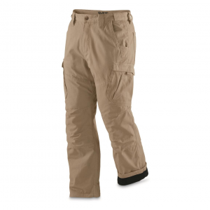 Guide Gear Men's Fleece-lined Flex Canvas Cargo Work Pants M01028
