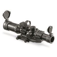 HQ ISSUE, 1-4x24mm, Illuminated Mil Dot, Rifle Scope / Reflex Sight Combo SET #3