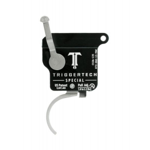 TriggerTech Rem 700 Special Curved Trigger Single Stage Stainless Steel/Black ZTR70SBS13TBC