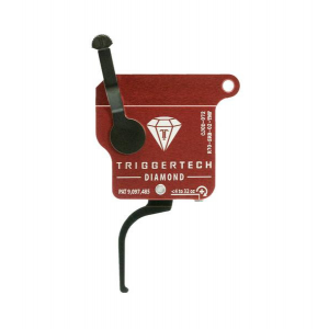 TriggerTech Rem Clone Black Diamond Flat Trigger Single Stage Adjustable Black/Red ZTR70SRB02TNF
