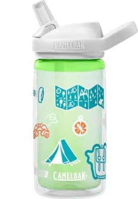 CamelBak Eddy+ Kids Insulated Water Bottle, 14oz, Adventure Map, 2283101040